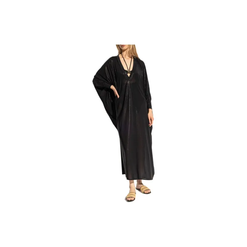 BALMAIN V Neck Beach Dress-1