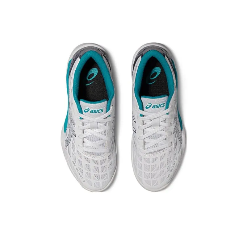 Asics Gel Blast 3 Anti Slip Wear Resistant Low Top Kids' Training Shoes White Kids'-2