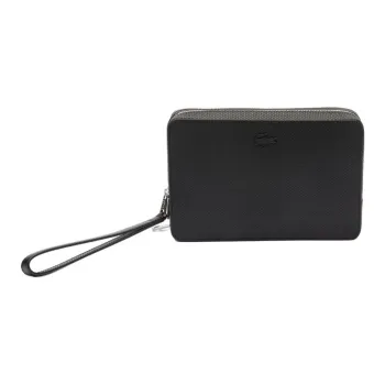 LACOSTE Leather Clutch Men's Black