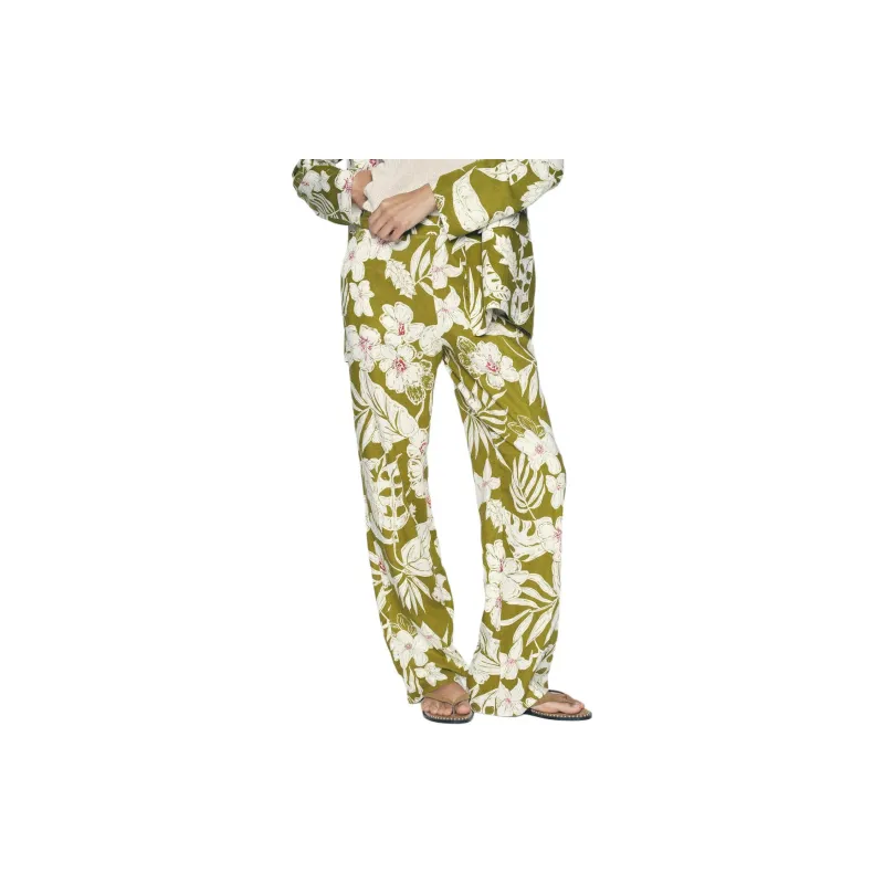 ZARA Casual Pants Women's Light Beige Yellow/Khaki-2