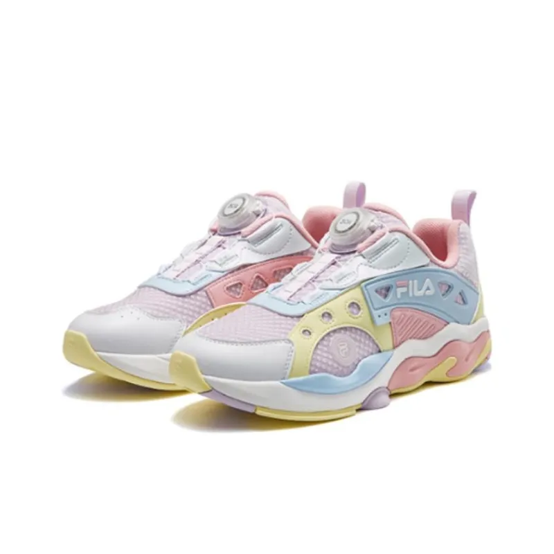 FILA KIDS Cushioning Wear Resistant Low Top Kids' Running Shoes Light Lavender Teenagers-2