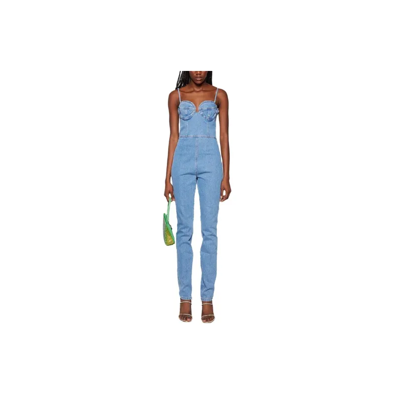 Magda Butrym Denim Bustier Jumpsuit-2