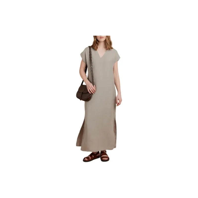 Agnes B. SS24 Sleeveless Dress Women's Beige-3