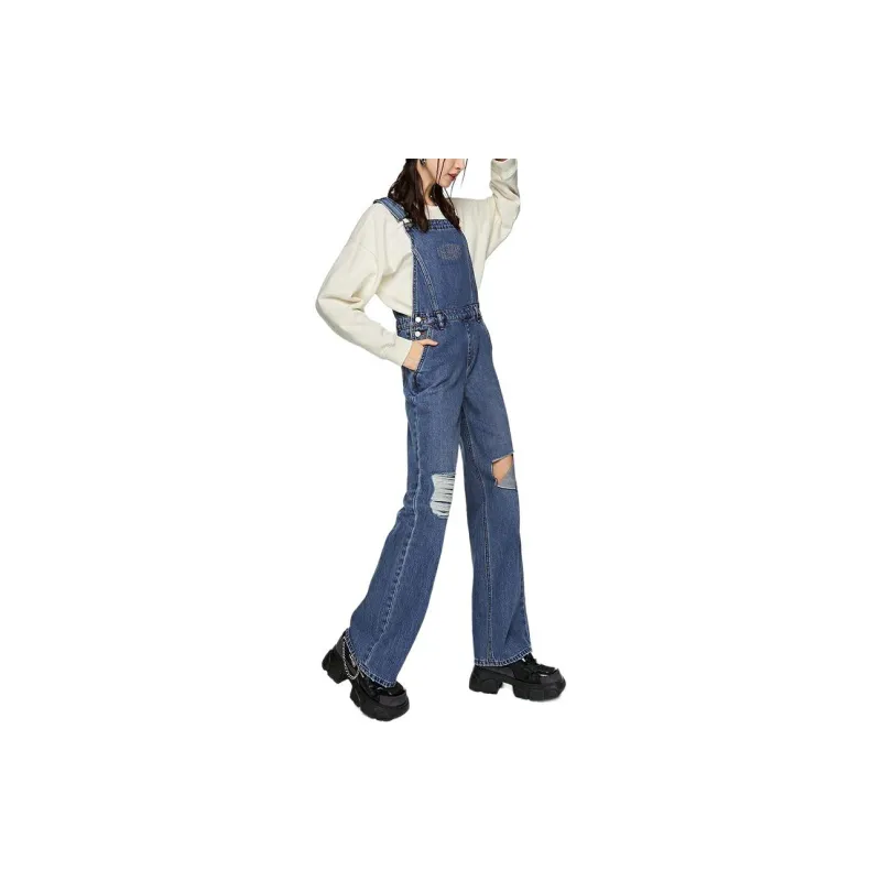 Lee Overalls Women's Medium Blue-2