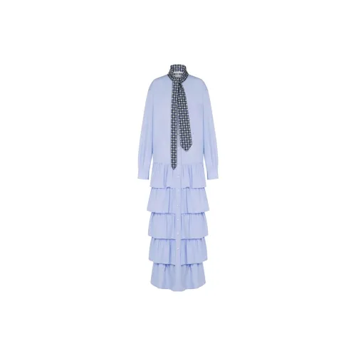 MOSCHINO Long-Sleeved Dresses Women's Blue