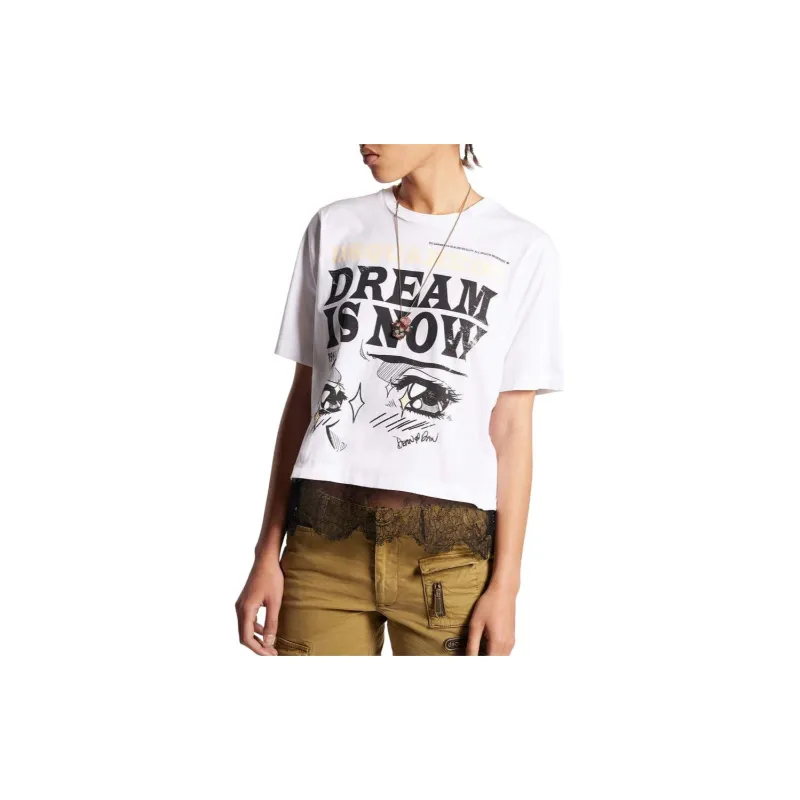 DSQUARED 2 Slogan Graphic print T shirt-1