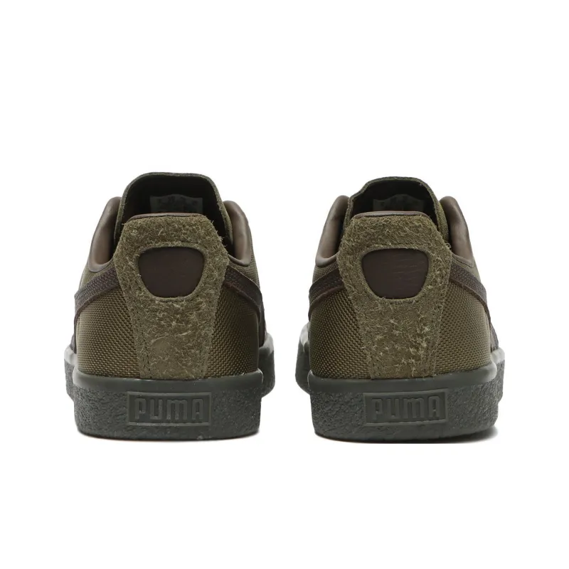 PUMA Clyde Soph Anti Slip Wear Resistant Low Top Skateboard Shoes Unisex Green-4