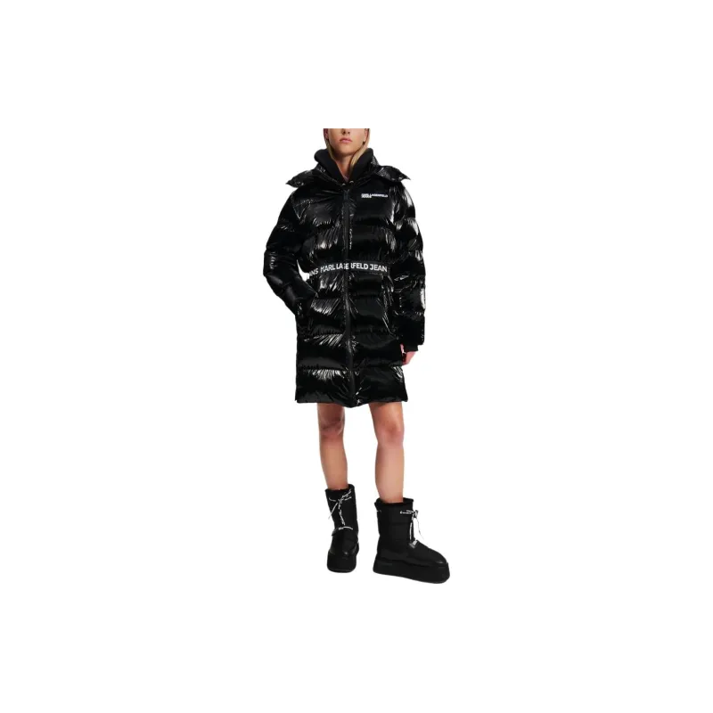 KARL LAGERFELD / Karl Lagerfeld Jeans Long Belted Puffer Coat-2
