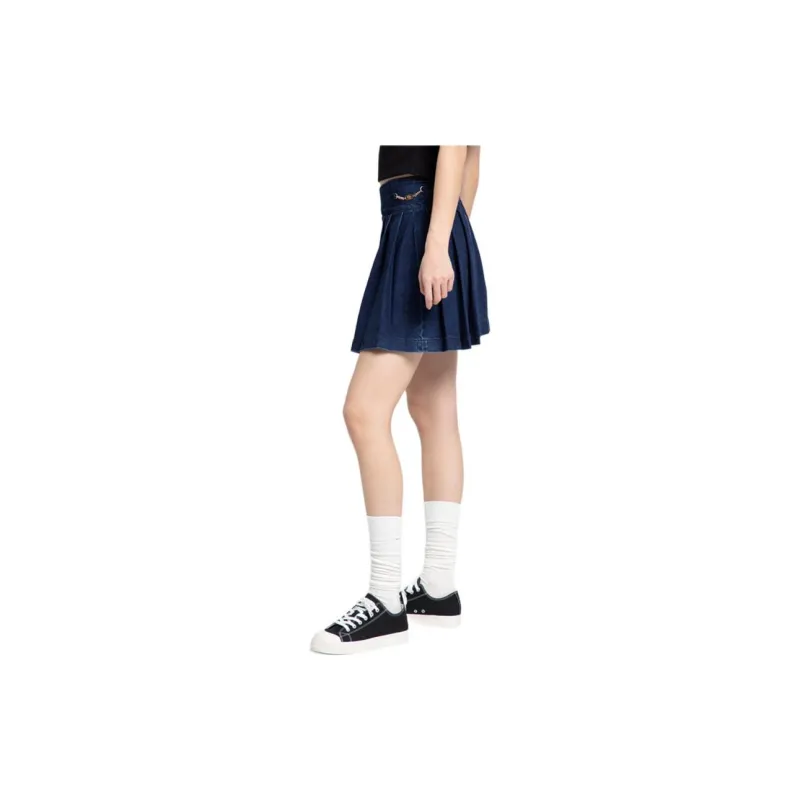 GUESS Denim Short Skirts Women's Dark Blue-3