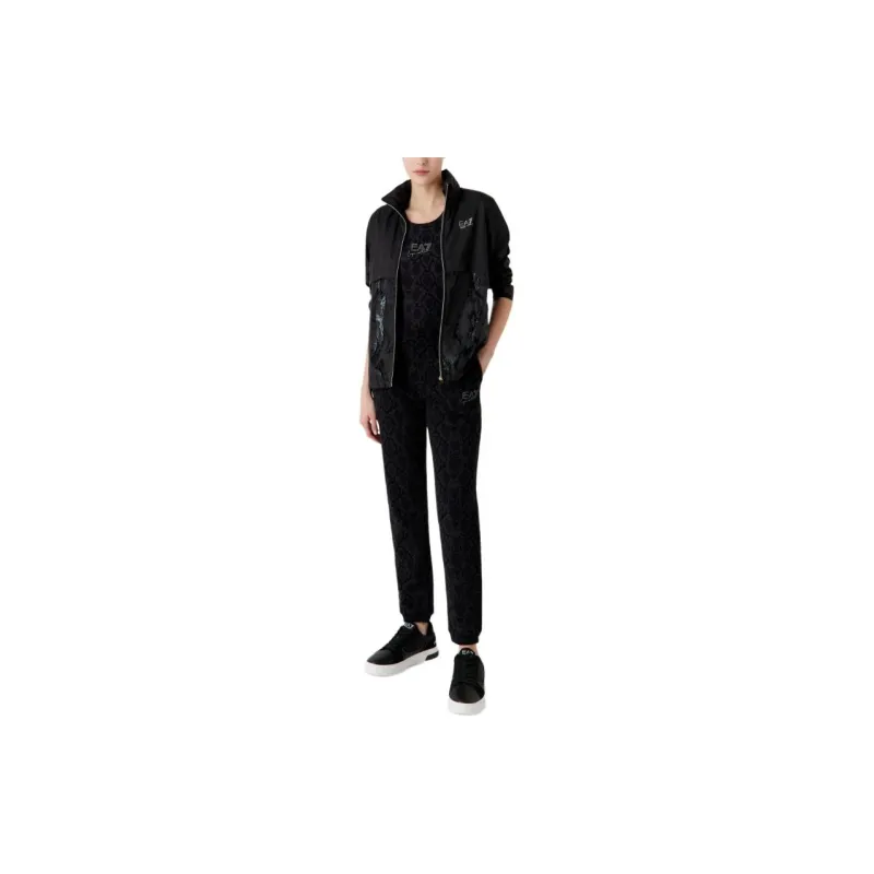 EMPORIO ARMANI EA7 SS24 Sports Pants Women's Black-3