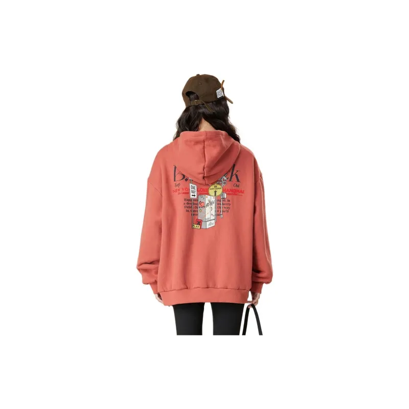 B.Duck Sweatshirt Women's Coral Pink-1