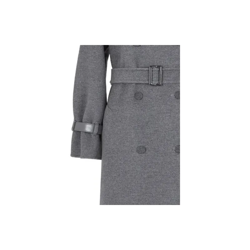 FENDI Coats Women's Gray-3