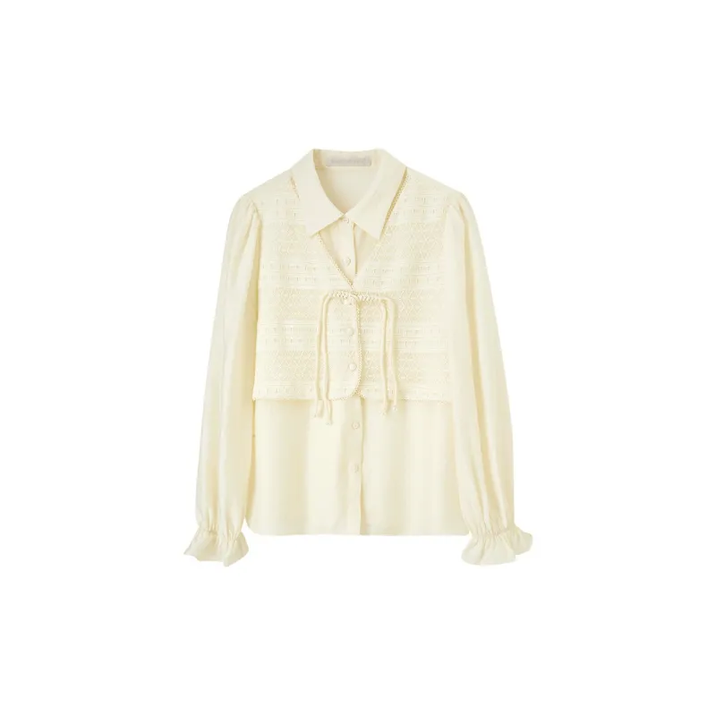 SENTUBILA Shirts Women's Birch Apricot-6