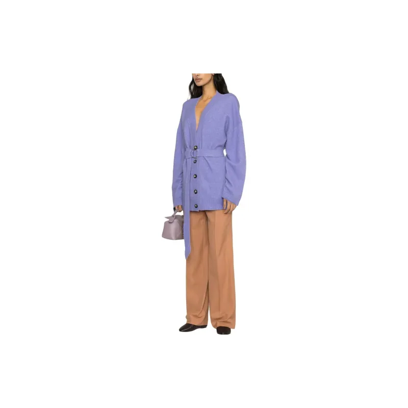 NANUSHKA Drop shoulder Belted Cardi coat-3