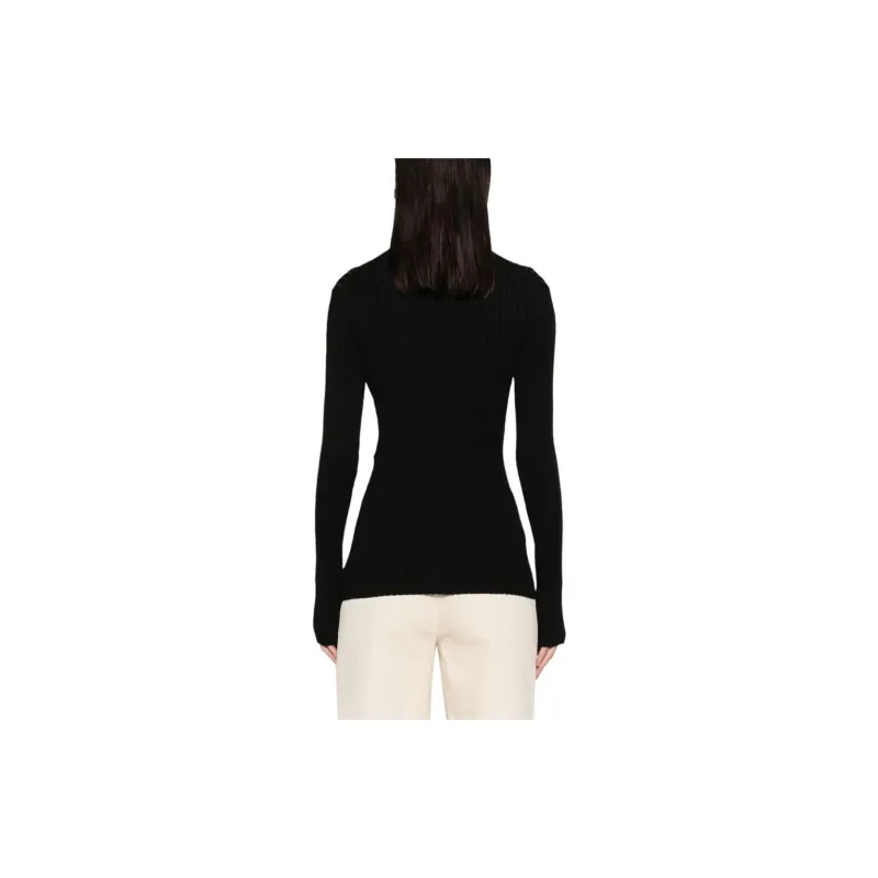 Stella McCartney Lace Up Ribbed Knit Jumper-2