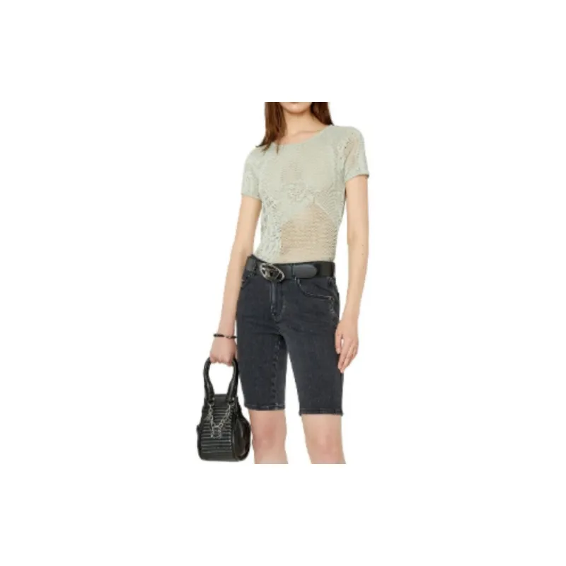 DIESEL T-Shirts Women's Light Gray-3