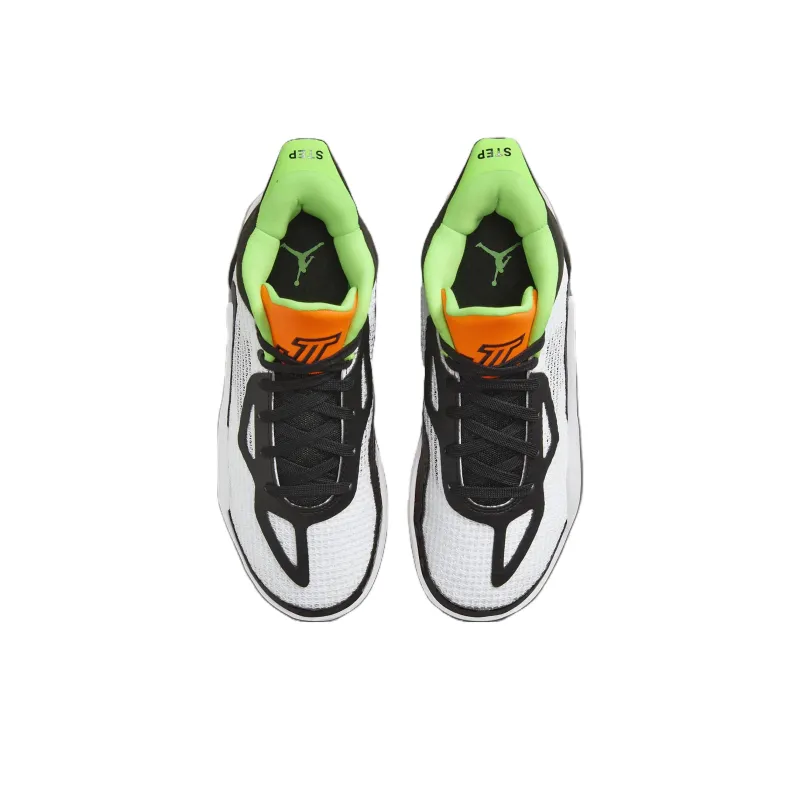 Jordan Tatum 1 Anti-Slip Wear-Resistant Low-Top Children's Basketball Shoes Black White Teenagers-3