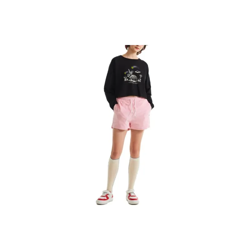 Kirsh FW23 Drop Shoulder Sleeve T Shirt Women's Black-1