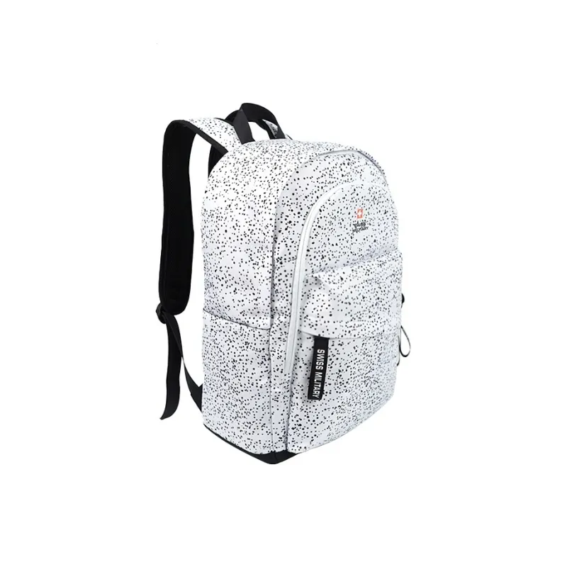 SWISS MILITARY Oxford Backpack Regular Unisex White/Black-1
