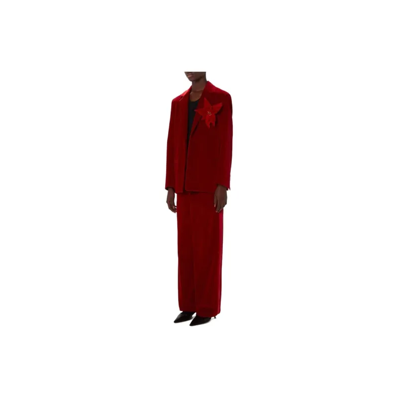 JW Anderson Velvet Single Breasted Jacket-2