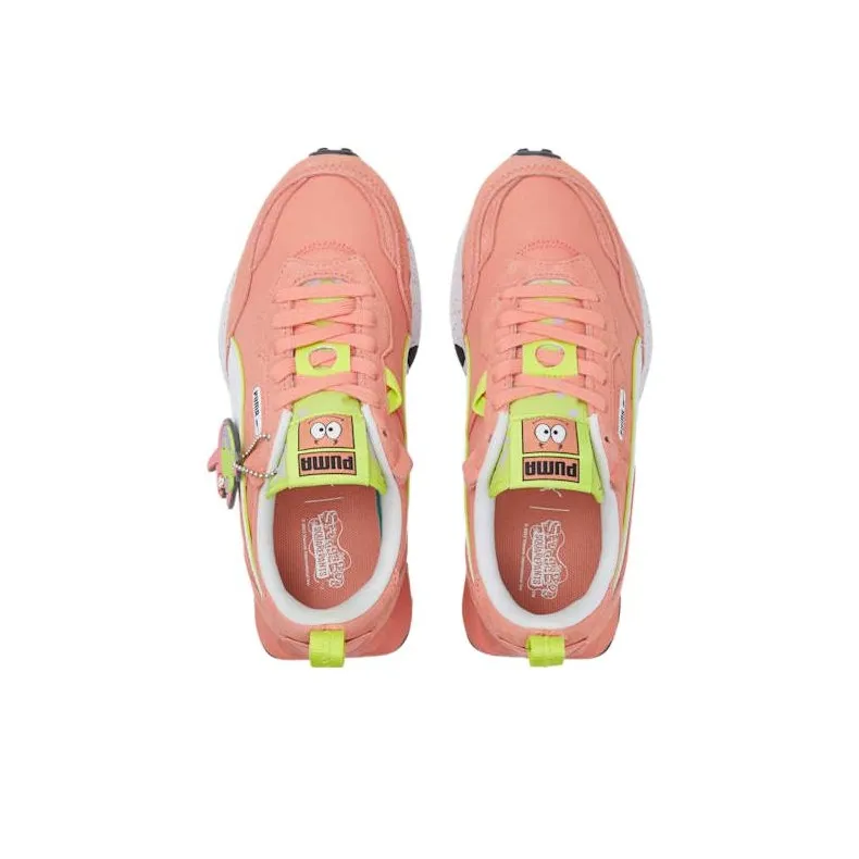 SPONGEBOB SQUAREPANTS x PUMA Rider FV Slip Resistant Shock Absorbers Low Top Kids' Running Shoes Pink Teenagers-2