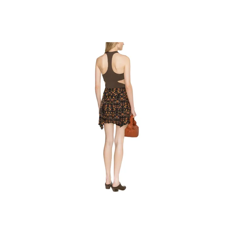 ISABEL MARANT Perrine Floral print Skirt-2