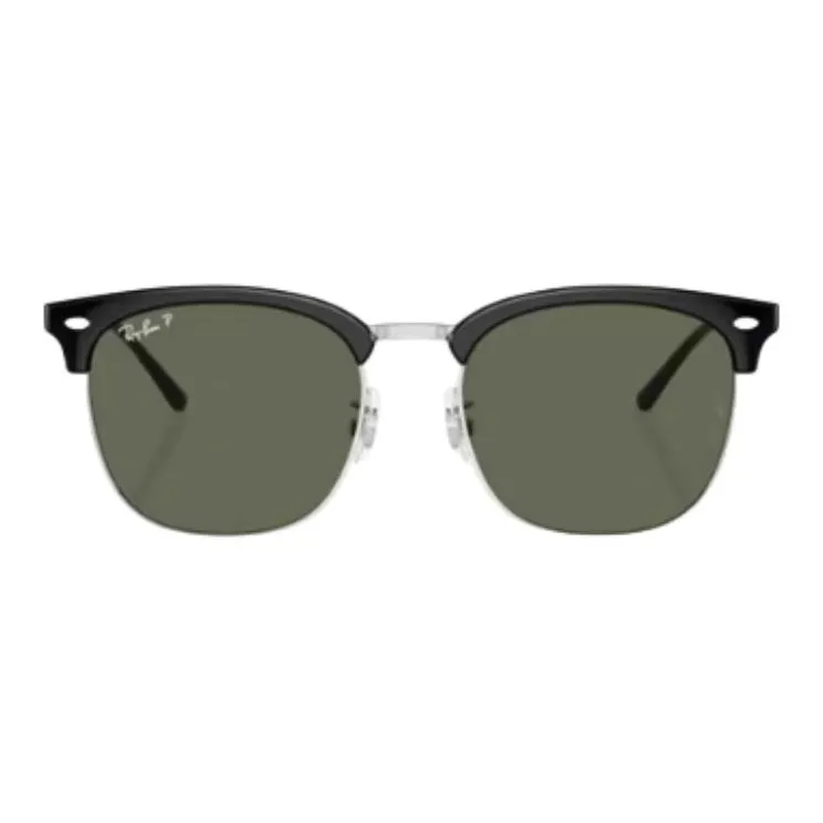 RayBan Plate And Metal Injection Molded Irregular Shape Sunglasses Men's Black, Silver-1