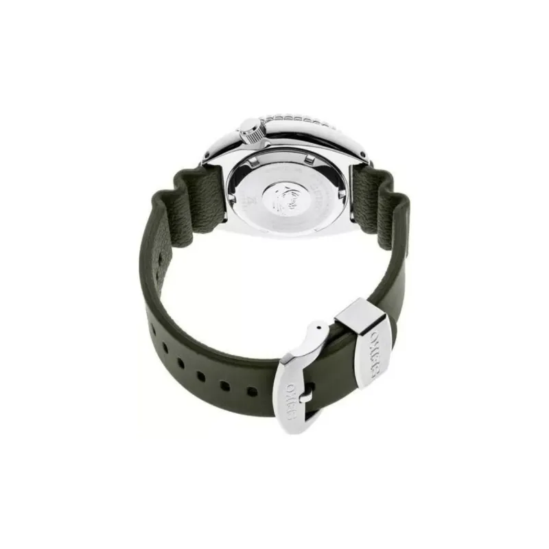 SEIKO Prospe Collection Mechanical Movement Silicone Strap Watch Men's Watches Green Dial-2