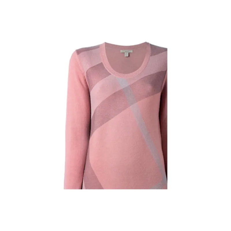 Burberry Cashmere Sweaters Women's Pink-3