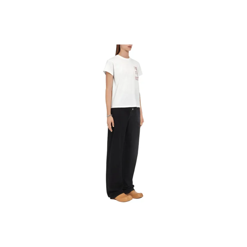 MM6 Maison Margiela Numeric Printed Crewneck T Shirt-3