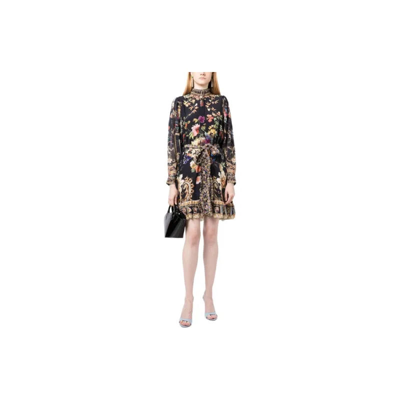 CAMILLA Play Your Cards Right Silk Dress-1