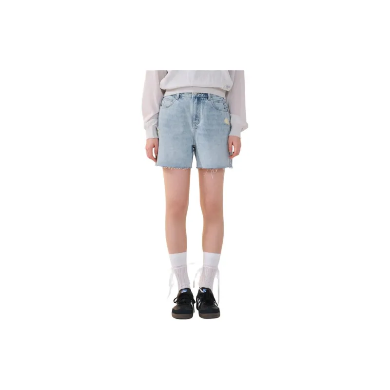 COVERNAT SS24 Denim Shorts Women's Light Blue-2