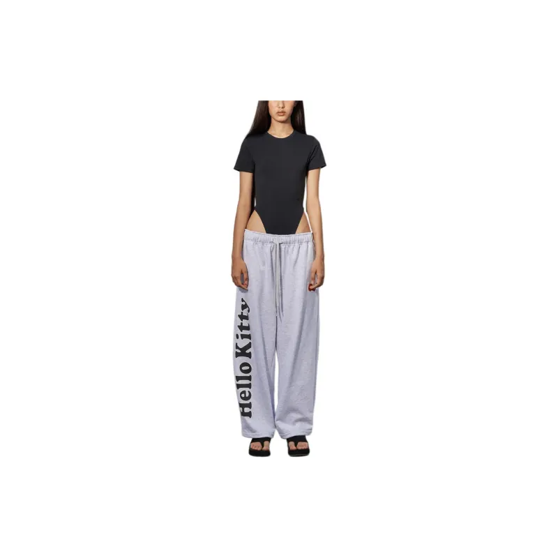 Open Yy x HELLO KITTY ROUNDING TRACK PANTS Casual Pants Women's GRAY/Gray-2