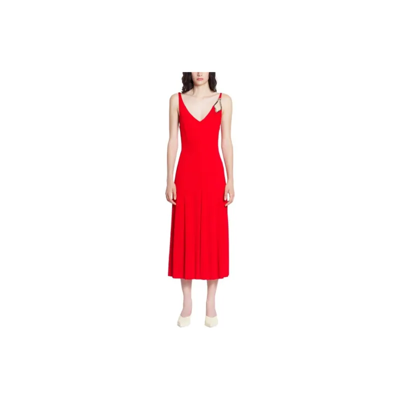 Lanvin Pleated A Line Midi Dress-1