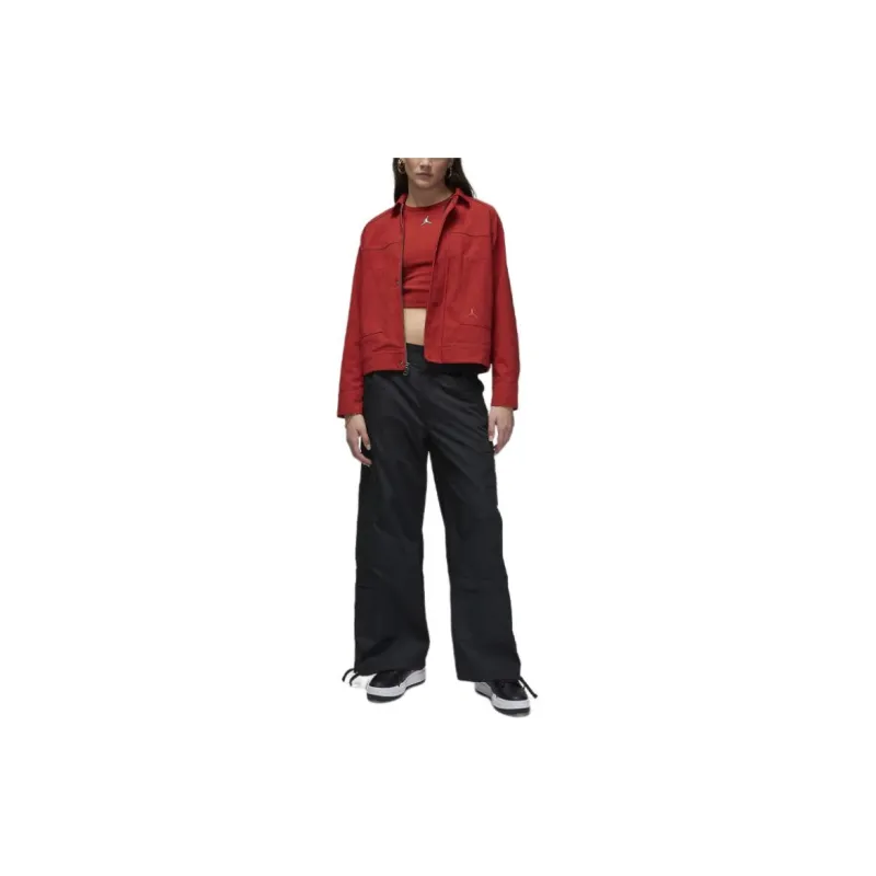 Jordan Jackets Coats Women's Orange Red-2