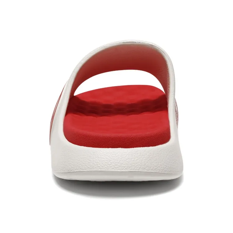 LUXIAOJUN Slide Slippers Unisex Red/White/Black/Yellow Green/Purple-4
