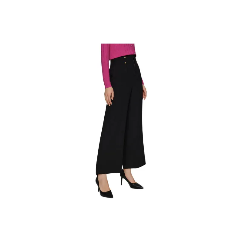 JZ. ANNAKRO Casual Pants Women's Plain Black-4