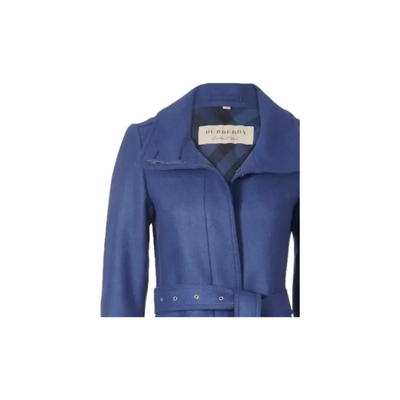 Burberry Coats Women's Blue-1