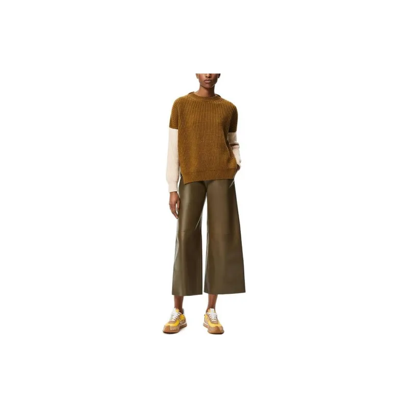 LOEWE FW21 Casual Pants Women's Camel-1
