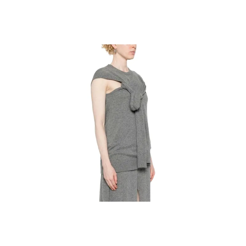 Stella McCartney Self-Tie Fastened Sleeveless Knitted Top-3