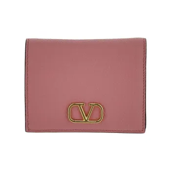 Valentino Calfskin Wallet Women's Pink