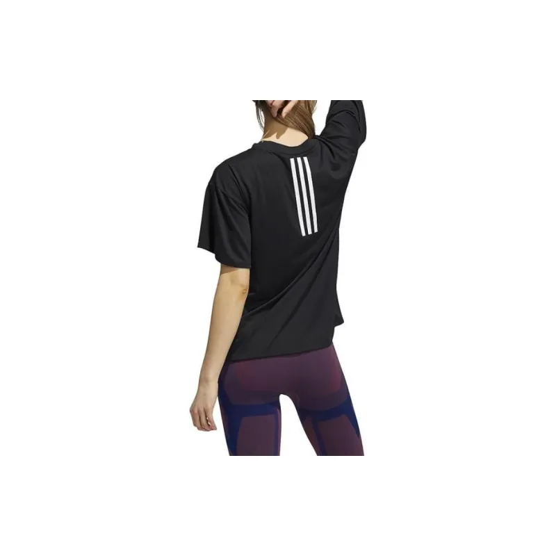 adidas Women's Training 3-Stripes AEROREADY Tee Black-3
