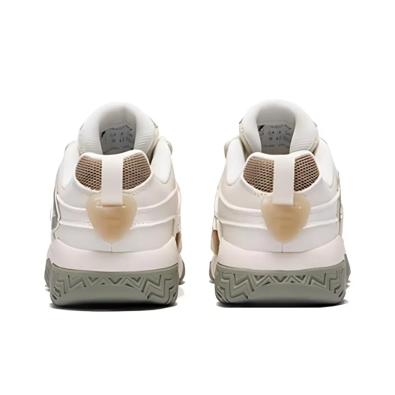 FILA FUSION BARRICADE Puffy Shoes Anti Slip Wear Resistant Low Top Casual Shoes Women's White Green-3