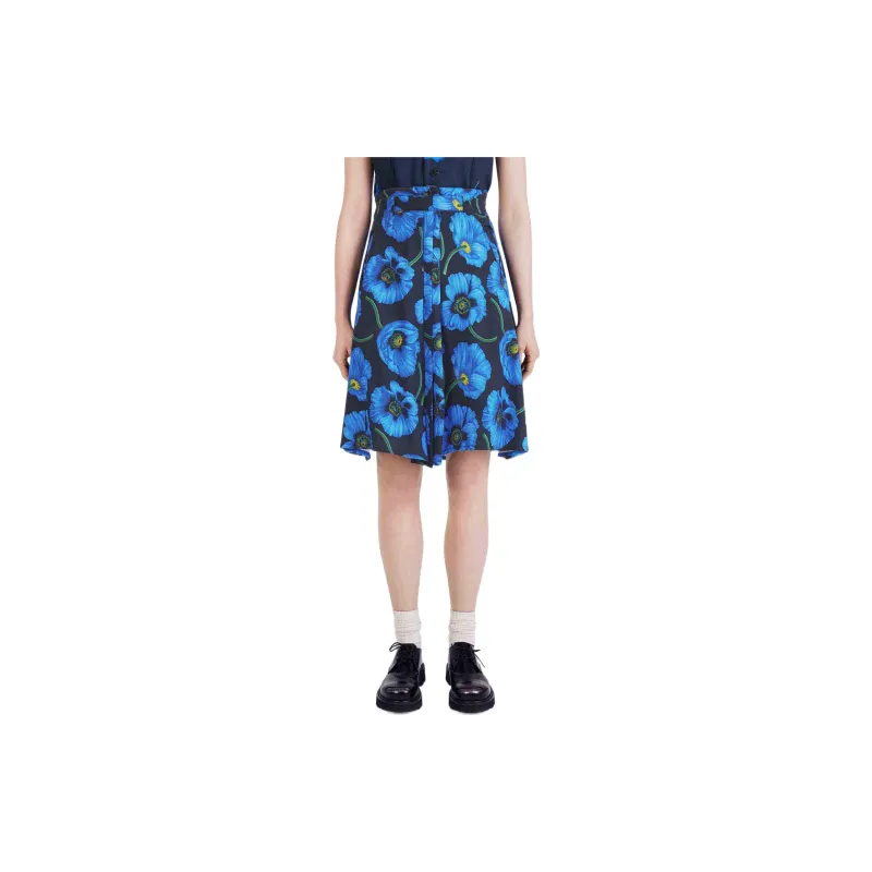 KENZO ×Nigo Collaboration FW22 Casual Long Skirt Women's Dark Blue-3