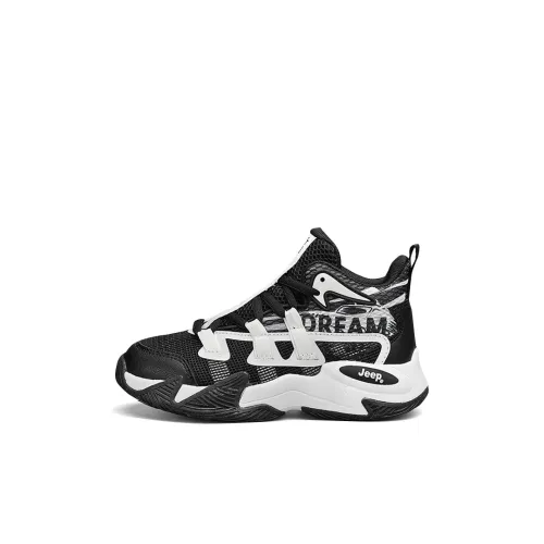 Jeep Slip-Resistant Cushioning High-Top Children's Basketball Shoes Kids'