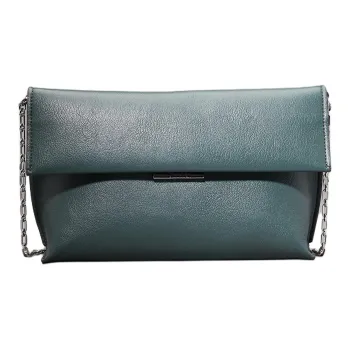 CALVIN KLEIN Litchi Grain Artificial Leather Crossbody Bag, Shoulder Bag Women's Palm Green