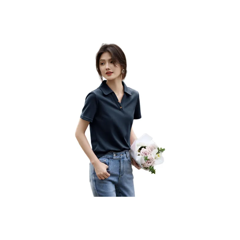 XWI T Shirts Women's Navy Blue-3