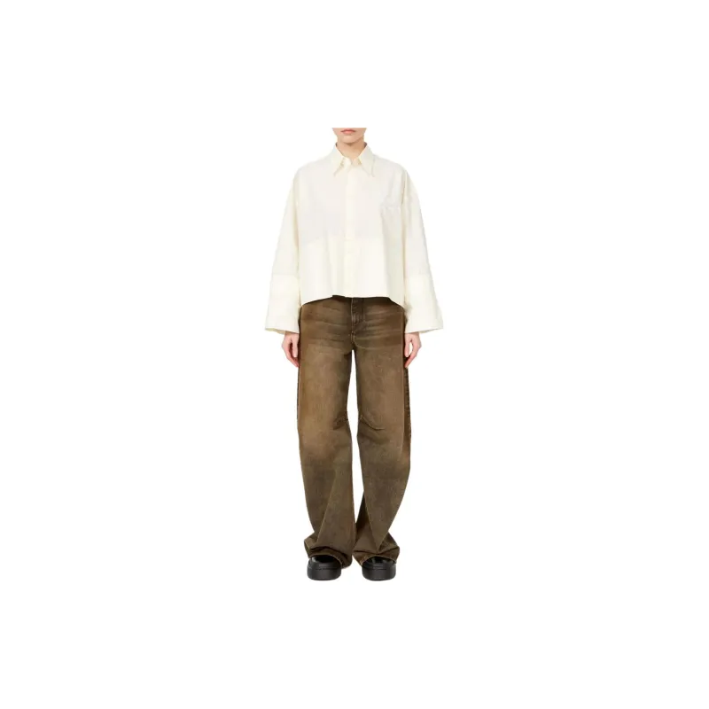 MM6 Maison Margiela Logo print Poplin Shirt-1