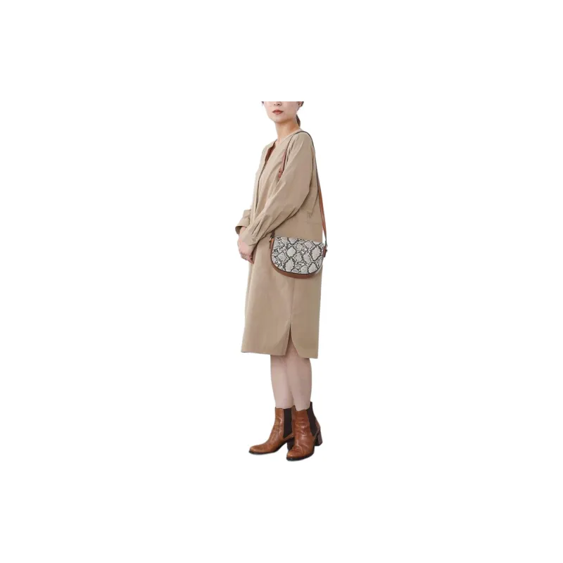 Beams Long Sleeved Dress Women's Light Umber-7