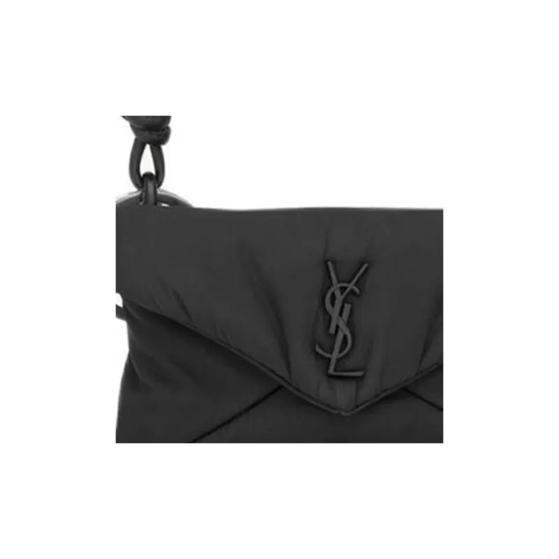 SAINT LAURENT CASSANDRE Polyamide Clutch Mini Men's Black-5